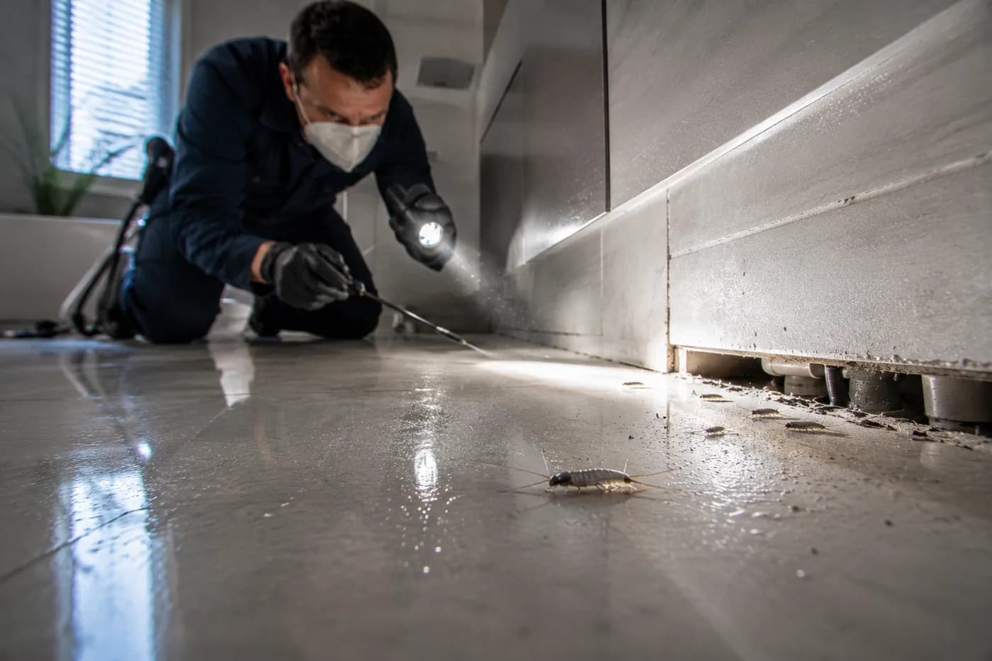 Technicien Ratokil en intervention antiparasitaire